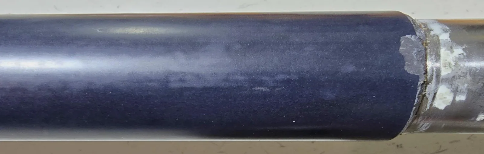 Restored carbon-fiber smoothing bar production contact surface