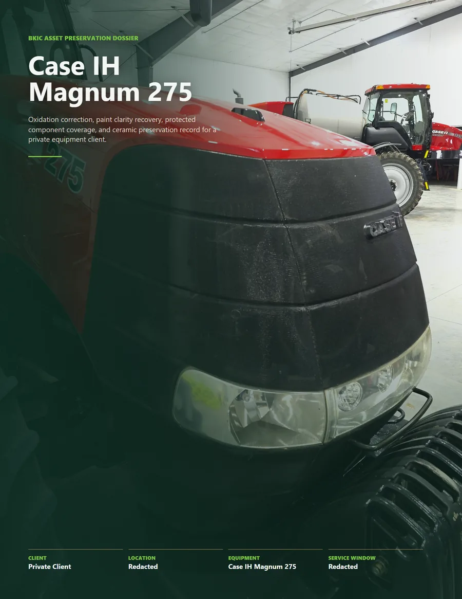 Case IH Magnum 275 sample report cover preview