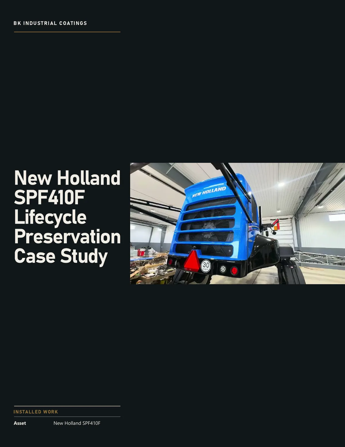 New Holland SPF410F lifecycle preservation case study cover
